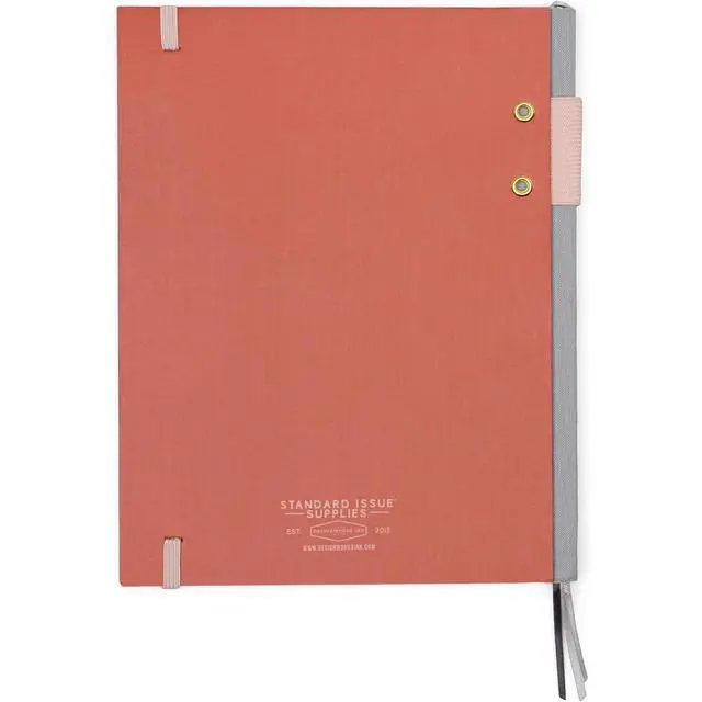 Alt view image 2 of 7 - Standard Issue 3 Planner, Rosewood & Blush, 6.75x8.5 in | Undated Daily Planner & Writing Journal, 192 Lined Pages, Pen Holder, Small Notebook for Work & Journaling