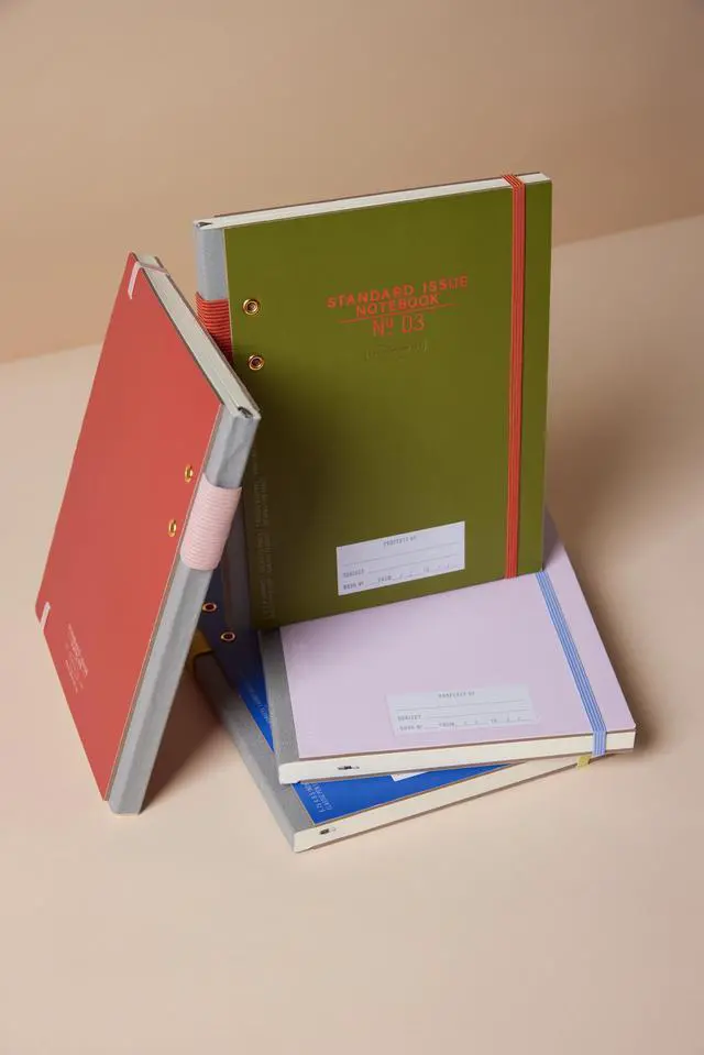 Alt view image 6 of 7 - Standard Issue 3 Planner, Rosewood & Blush, 6.75x8.5 in | Undated Daily Planner & Writing Journal, 192 Lined Pages, Pen Holder, Small Notebook for Work & Journaling