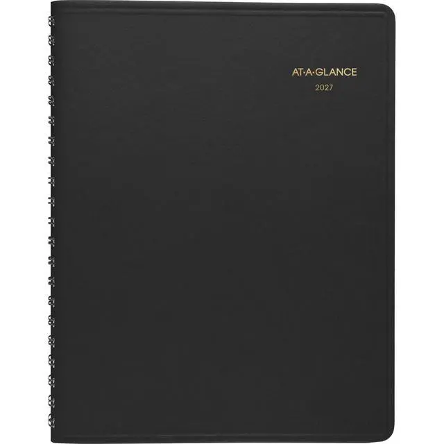 Alt view image 6 of 7 - 2027 Appointment Book Planner, Daily Group Planner, 8" x 11", Two Person, Quarter-Hour, Black (702220527)