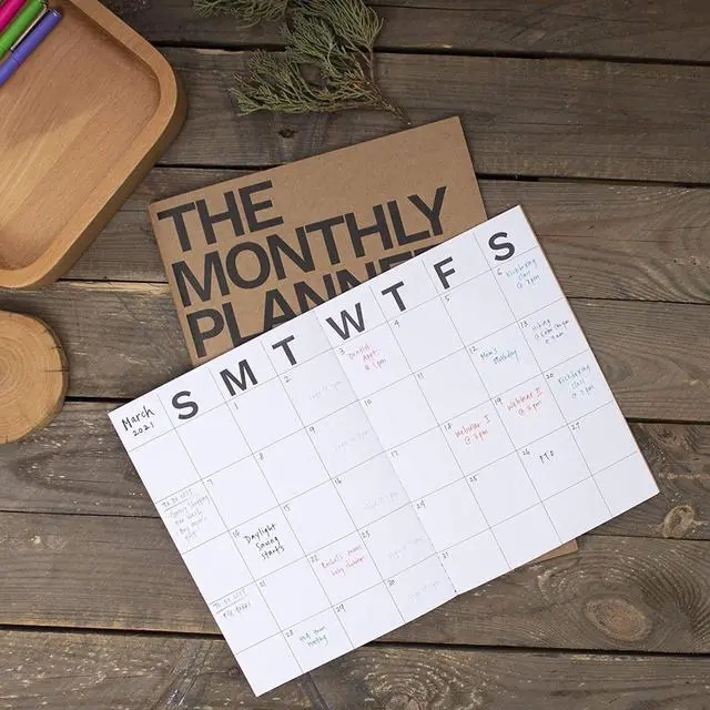 Alt view image 3 of 5 - The Monthly Planner Undated (Medium x 2 Pack)