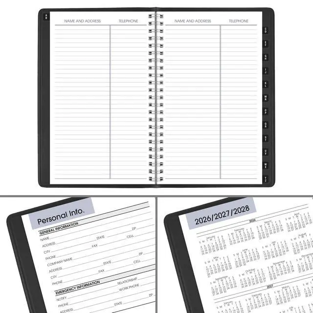 Alt view image 5 of 7 - 2027 Appointment Book Planner, Weekly, 5" x 8", DayMinder, Black (G2100027)