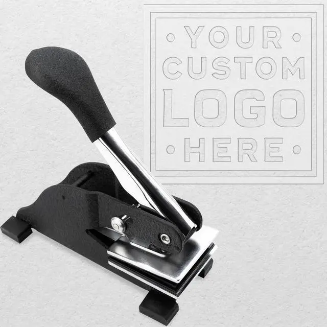 Main image of Personalized Business Custom Square Logo or Text Embosser