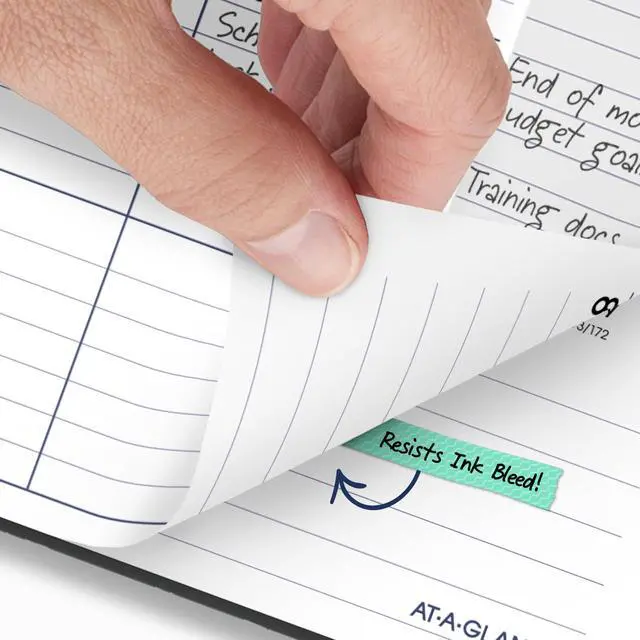 Alt view image 4 of 7 - Planner 2026-2027 Weekly & Monthly Academic 12-Month July-June, 8-1/2" x 11", DayMinder, Charcoal (AYC54545)
