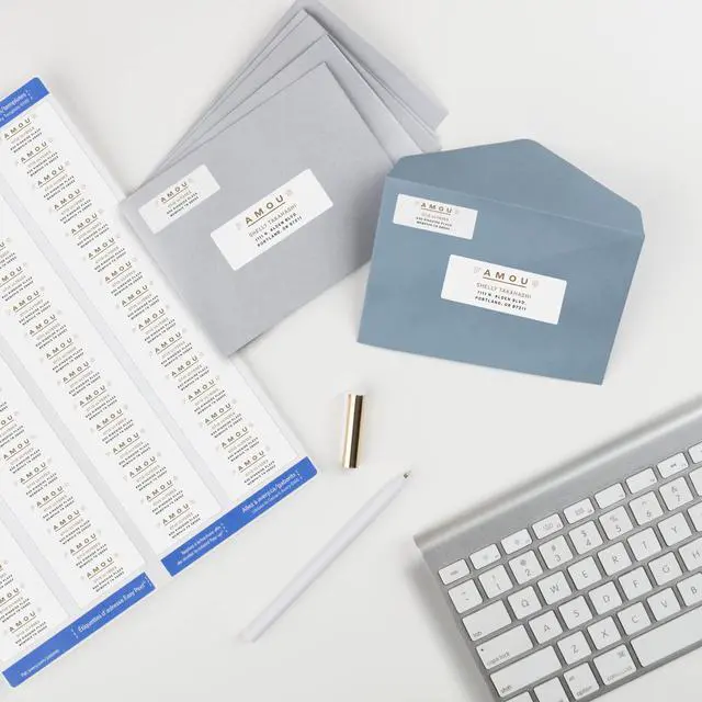 Alt view image 7 of 7 - Printable Return Address Labels, Sure Feed Technology, 2/3" x 1-3/4", White, 1,500 Blank Mailing Labels (05195)