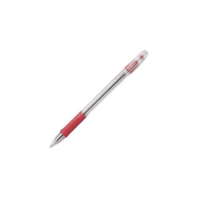 Alt view image 2 of 2 - EasyTouch Ballpoint Stick Pens, Fine Point, Red Ink, 12-Pack (32003)