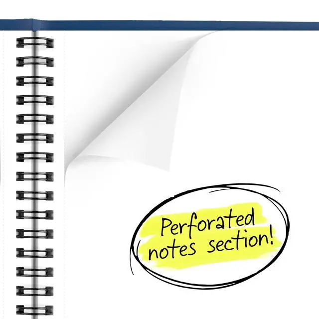 Alt view image 6 of 7 - 2027 Planner, Monthly, 7" x 8.75", Unruled Daily Blocks, Blue (701242027)