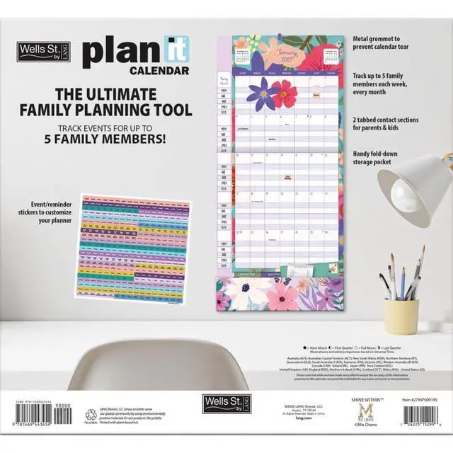 Alt view image 2 of 6 - Shine Within 2027 Plan It Plus Wall Calendar by Mia Charro