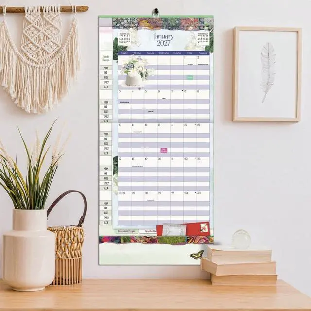 Alt view image 6 of 6 - Botanical Gardens 2027 Plan It Plus Wall Calendar by Barbara Anderson