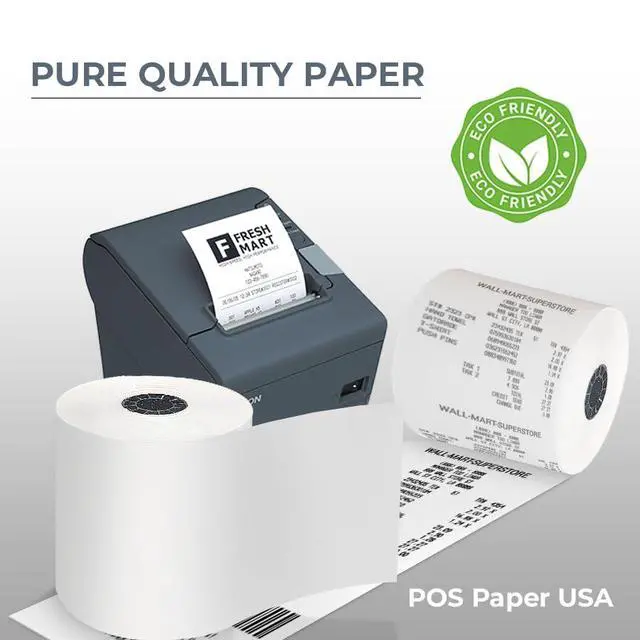 Alt view image 5 of 6 - 3 1/8" x 119' Thermal Paper (50 Rolls/Case) - BPA Free