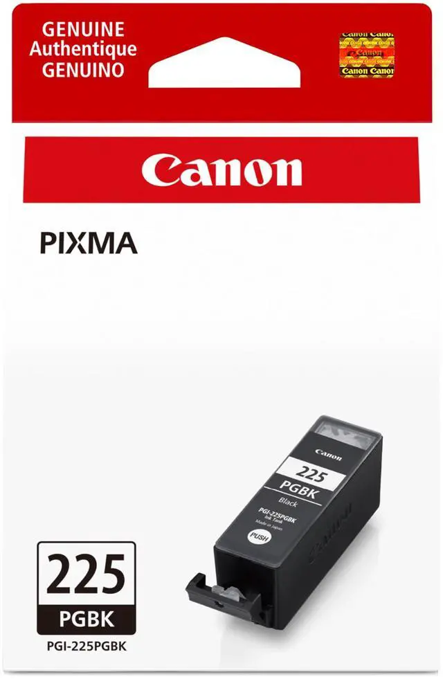 Main image of PGI-225 Genuine Black Ink Tank, Compatible with iP4820, MG5220, MG5120, MG8120, MG6120, MX882, iX6520, iP4920, MG5320, MG6220, MG8220, and MX892 Printers