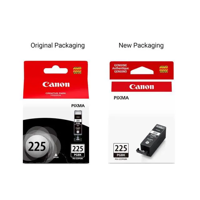 Alt view image 4 of 7 - PGI-225 Genuine Black Ink Tank, Compatible with iP4820, MG5220, MG5120, MG8120, MG6120, MX882, iX6520, iP4920, MG5320, MG6220, MG8220, and MX892 Printers