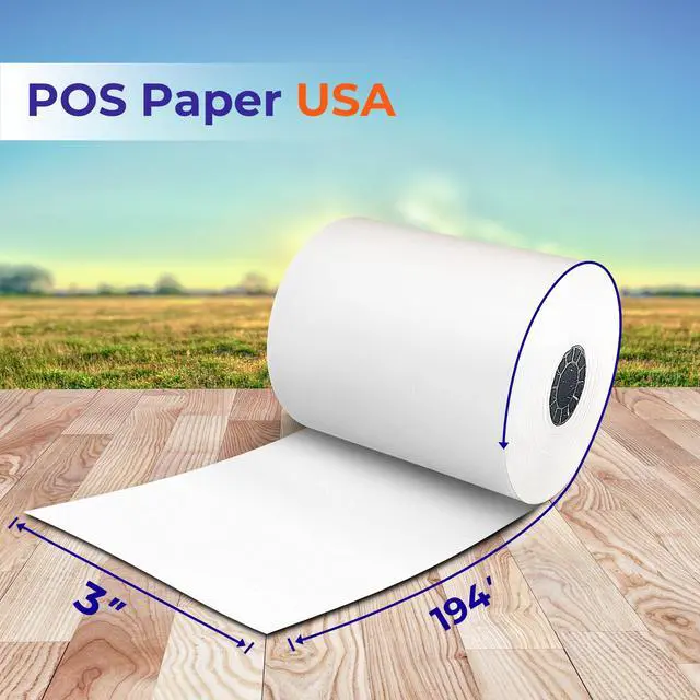 Alt view image 3 of 6 - 3" x 194' 1-Ply Bond Paper (50 Rolls/Case) - BPA Free