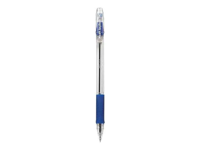 Alt view image 3 of 3 - EasyTouch Ballpoint Stick Pens, Medium Point, Blue Ink, 12-Pack