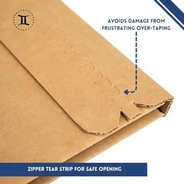 Alt view image 2 of 7 - Gemini Graded Comic Book Mailers - Heavy Duty (8.125x13x.5 Inches, 10-Pack) | Single Slab Shipper Gemini Mailers, Self-Seal, Corner & Edge Protection, Ships one CGC (or similar) Graded Comic Book Slab