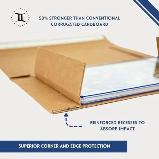 Alt view image 4 of 7 - Gemini Graded Comic Book Mailers - Heavy Duty (8.125x13x.5 Inches, 10-Pack) | Single Slab Shipper Gemini Mailers, Self-Seal, Corner & Edge Protection, Ships one CGC (or similar) Graded Comic Book Slab