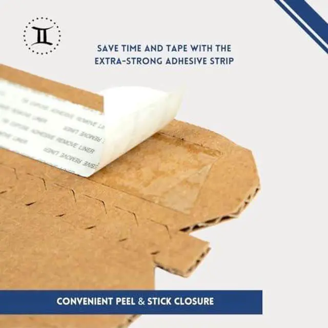 Alt view image 5 of 7 - Gemini Graded Comic Book Mailers - Heavy Duty (8.125x13x.5 Inches, 10-Pack) | Single Slab Shipper Gemini Mailers, Self-Seal, Corner & Edge Protection, Ships one CGC (or similar) Graded Comic Book Slab