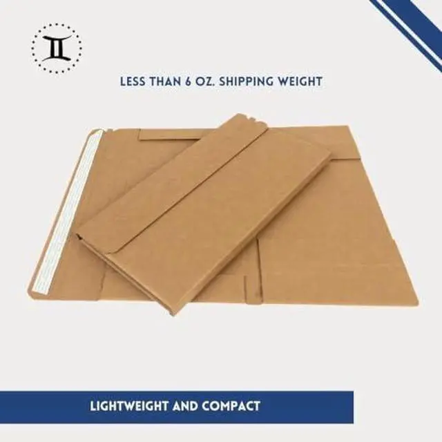 Alt view image 6 of 7 - Gemini Graded Comic Book Mailers - Heavy Duty (8.125x13x.5 Inches, 10-Pack) | Single Slab Shipper Gemini Mailers, Self-Seal, Corner & Edge Protection, Ships one CGC (or similar) Graded Comic Book Slab