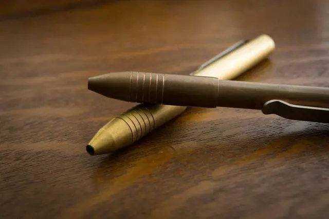 Alt view image 3 of 6 - Brass Pocket Pro Pen (Yellow Tone)