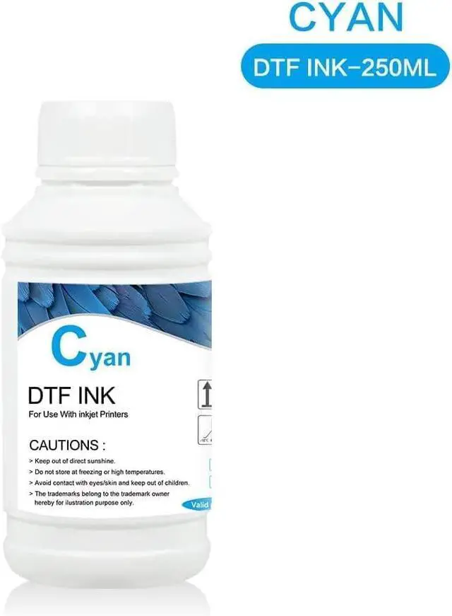 Alt view image 5 of 7 - DTF Ink Premium DTF Transfer Ink for PET Film, Refill for DTF Printers Ink, Heat Transfer Printing Direct to Film + 500g DTF Powder (5X 250ml CMYKW)