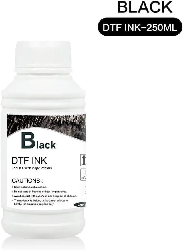 Alt view image 7 of 7 - DTF Ink Premium DTF Transfer Ink for PET Film, Refill for DTF Printers Ink, Heat Transfer Printing Direct to Film + 500g DTF Powder (5X 250ml CMYKW)