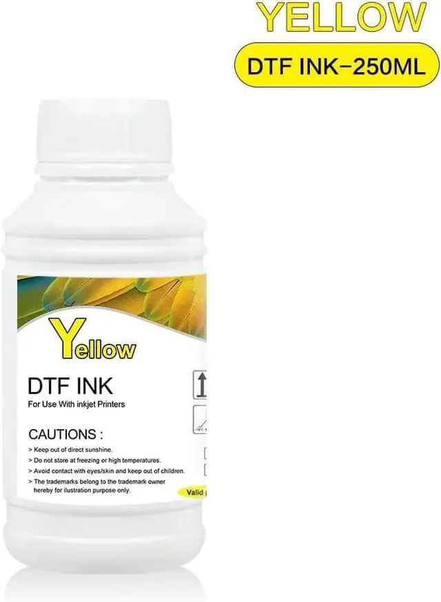 Alt view image 6 of 7 - DTF Ink Premium DTF Transfer Ink for PET Film, Refill for DTF Printers Ink, Heat Transfer Printing Direct to Film + 500g DTF Powder (5X 250ml CMYKW)