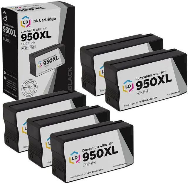 Main image of Products Compatible Ink Replacement for HP 950 (Black, 5-Pk)