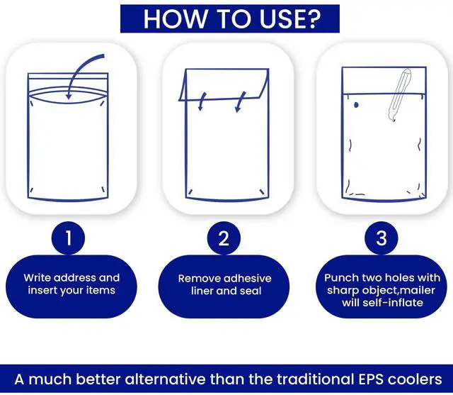 Alt view image 6 of 7 - Kangaroo Insulated Mailers for Cold Shipping - 12" x 14" x 1 3/8" - Bulk 48 Count - Packaging for Medicine, Food, Perishables