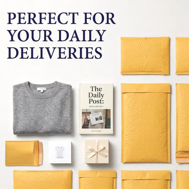 Alt view image 7 of 7 - Self-Seal Kraft Bubble Mailers 6x10, 250-Pack Padded Envelopes | Bubble-lined interior protects jewelry, cosmetics, accessories & small parts. Tear-resistant, lightweight, peel-and-seal