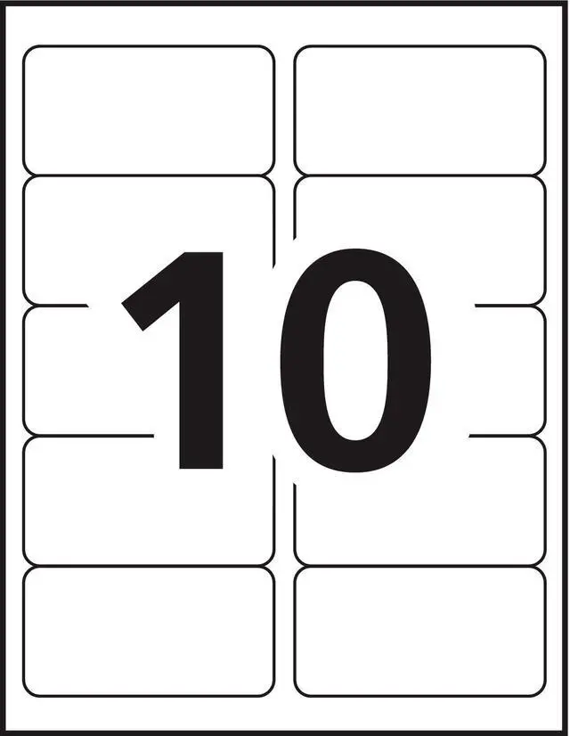 Alt view image 2 of 2 - AVE55163 - Repositionable Mailing Label