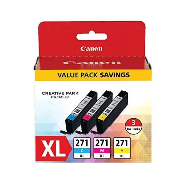 Alt view image 3 of 3 - CLI-271XL High-Yield Cyan/Magenta/Yellow Ink Tanks (0337C005), Pack of 3