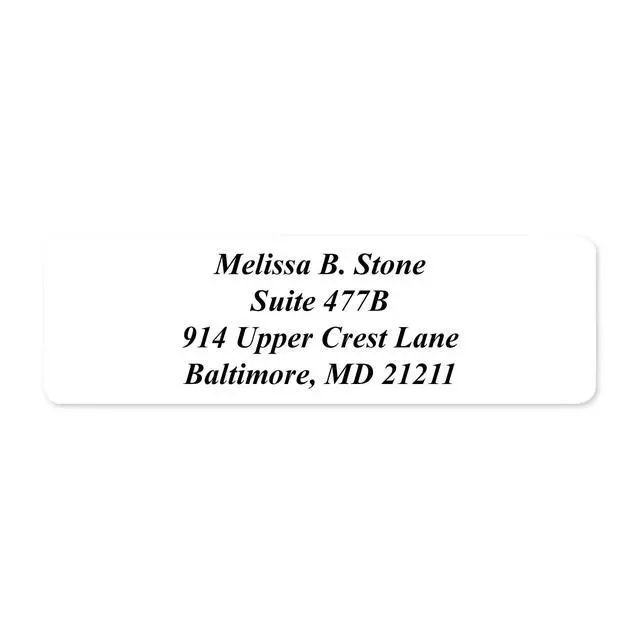 Alt view image 5 of 5 - White Personalized Return Address Labels with Elegant Dispenser - Roll of 500 Custom Stickers