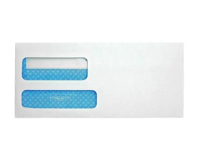 Alt view image 3 of 7 - #9 Security Envelopes, Double Window, Self Seal, Invoices/QuickBooks Statements, 3-7/8 x 8-7/8 Inches, 24 lb White, 500/Box (QUA24529)