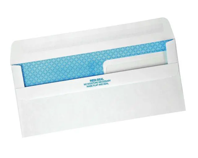 Alt view image 4 of 7 - #9 Security Envelopes, Double Window, Self Seal, Invoices/QuickBooks Statements, 3-7/8 x 8-7/8 Inches, 24 lb White, 500/Box (QUA24529)