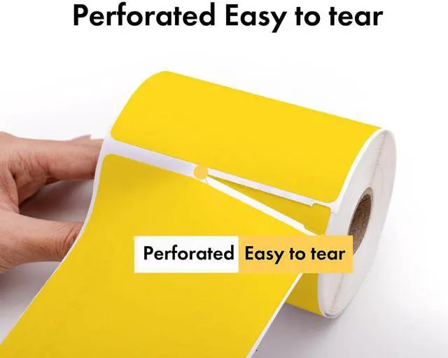 Alt view image 4 of 6 - Compatible with Dymo 30256 Labels, Yellow, 2-5/16" x 4" | Shipping Labels; Compatible With Dymo LW 450, 4XL (Not 5**, 5XL), Rollo & Zebra; 12 Rolls /3600 Labels