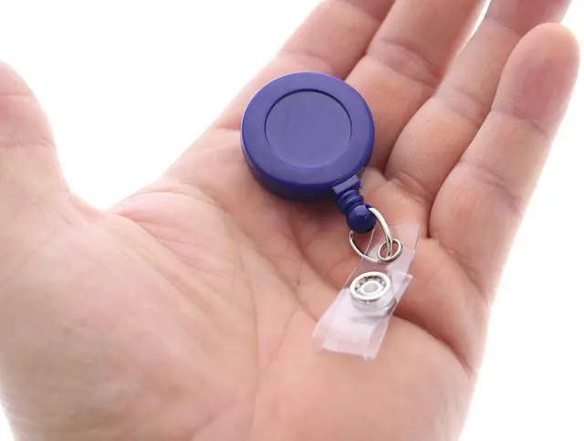 Alt view image 4 of 6 - Bulk 100 Pack - Premium Retractable ID & Key-Card Badge Reels with Secure Metal Belt Clip and 34 Pull by