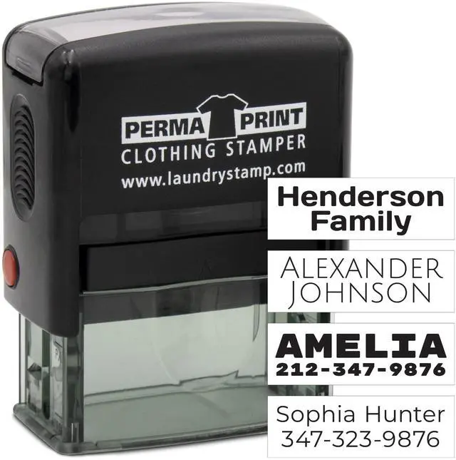 Main image of PermaPRINT Clothing Stamper with Black Ink