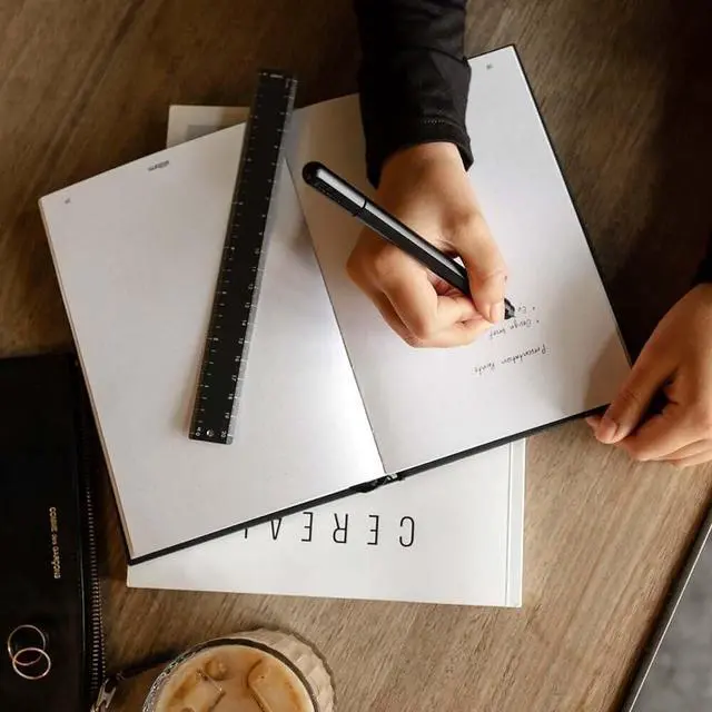 Alt view image 2 of 2 - Arc Gel Pen Premium Aluminum Finish with Magnetic Cap, Fine Tip Rollerball with Pilot Refills, Ergonomic Design, Warp Black