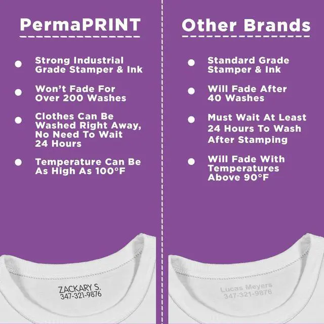Alt view image 6 of 6 - PermaPRINT Clothing Stamper with Black Ink