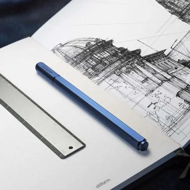 Alt view image 2 of 2 - 200015 Arc Gel Pen Aluminium Patented Non-Slip Magnetic Mechanism Night Sky