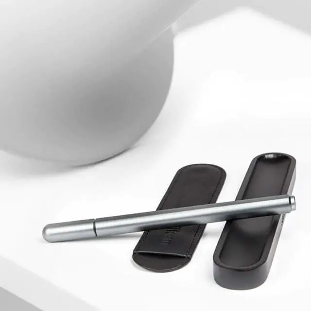 Alt view image 3 of 4 - Arc Gel Pen Premium Aluminum Finish with Magnetic Cap, Fine Tip Rollerball with Pilot Refills, Ergonomic Design, Comet Grey