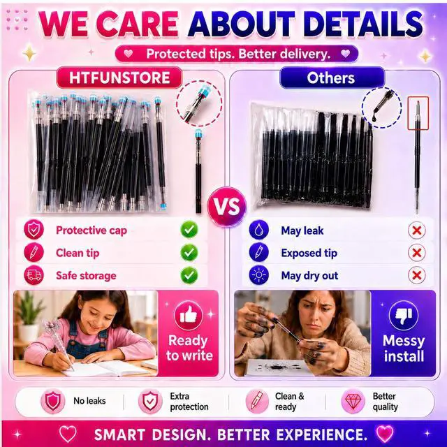 Alt view image 3 of 7 - 150 Pcs Beadable Pen Kit, Multicolor DIY Craft Pens with Refills & Bags | 50 Ballpoint Pens+50 Refills+50 Bags-Gift for Students & Teachers,School Supplies,Office Accessories (Beads Not Included)