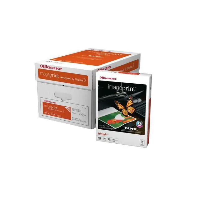 Alt view image 3 of 7 - ImagePrint FSC Certified Multiuse Paper by Domtar, 8 1/2in x 11in, 20 Lb, White, 500 Sheets Per Ream, Case Of 10 Reams, 1821