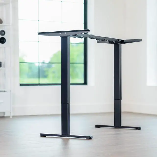 Alt view image 2 of 7 - Heavy Duty Dual Motor Electric Sit Stand Desk Frame, 220 lbs Capacity up to 77" x 43" Tops, Memory Controller Height Adjustable Frame Only, Black, DESK-E-200B