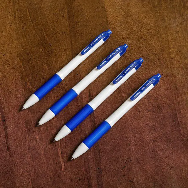 Alt view image 7 of 7 - SARASA X20+ Retractable Gel Pen, Blue Ink, 0.7mm, 12-Pack | Fast-Drying Ink, Smear-Resistant, Protective Coated Comfort Barrel, Ideal for Left-Handed Writers, Medium Point Tip (41620)