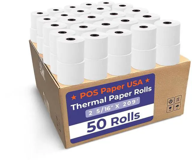 Main image of 2 5/16" x 209' Thermal Paper (50 Rolls/Case) - BPA Free