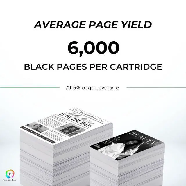 Alt view image 3 of 6 - 508A Compatible Black Toner Cartridge for HP CF360A 2PK | For HP LaserJet Enterprise M552, M553, M577 Printers, Black, Page Yield: 6,000 Each, With Chip