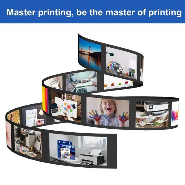 Alt view image 7 of 7 - LC3019XXL Ink Cartridge Set Replacement for Brother LC3019-XXL LC3019 Work with MFC-J5330DW MFC-J6530DW MFC-J6730DW MFC-J6930DW 8-Pack 2Black/2Cyan/2Magenta/2Yellow LC3019 XXL High Yield Ink