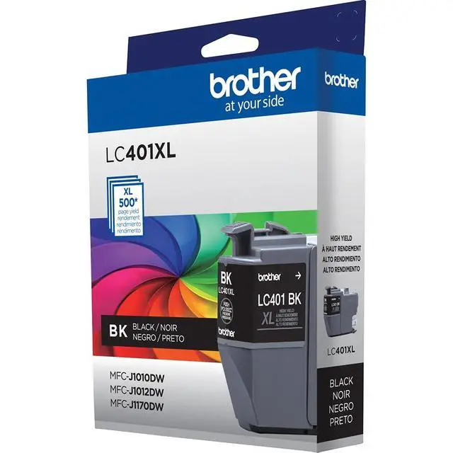 Alt view image 3 of 7 - Genuine LC401XLBK Black High Yield Ink Cartridge, Bundle with Deco Essentials Printer eBook for MFC-J1010DW, MFC-J1170DW