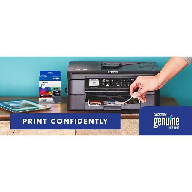 Alt view image 7 of 7 - Genuine LC401XLBK Black High Yield Ink Cartridge, Bundle with Deco Essentials Printer eBook for MFC-J1010DW, MFC-J1170DW