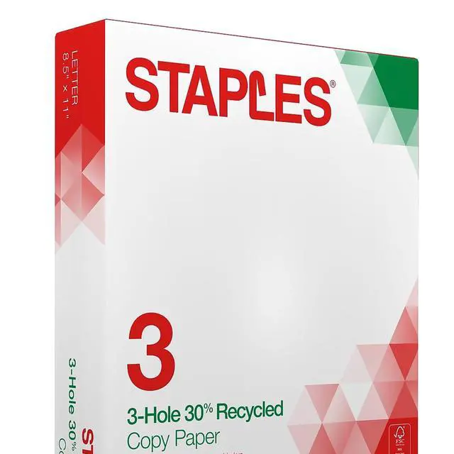 Alt view image 5 of 6 - 30% Recycled Copy Paper, 8.5x11 Inch, 20 lb., 92 Bright, 500/Rm | Eco-friendly multipurpose paper for everyday office, school & home printing